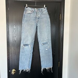 The Joni High Rise Loose Jeans - Light Blue